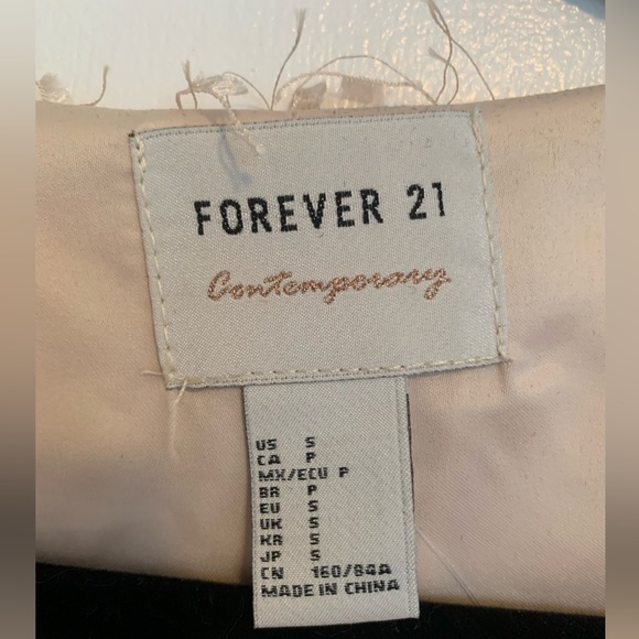 Forever 21 Contemporary Shaggy Knit Blush Pink Open Front Jacket - Size S - Picture 4 of 5